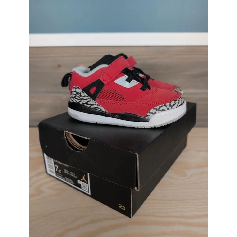 Jordan Spizike Low Toddler Sneakers Red Black Size 7C